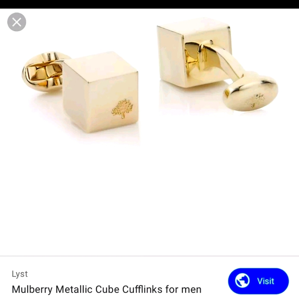 MULBERRY Gold cuff links